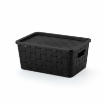 CESTO PRATICO RATTAN 7 LTS PRETO - Distribuidora 12 de Outubro