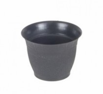 VASO REDONDO 6 CM PRETO RC - Distribuidora 12 de Outubro