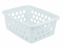 CESTO ORGANIZADOR MULTIUSO GRANDE BRANCO - Distribuidora 12 de Outubro