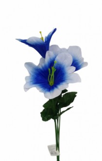 BUQUE LIRIO POPPY AZUL CLARO COM 5 30CM - Distribuidora 12 de Outubro