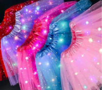SAIA PARA FESTAS COM LED 42CM - Distribuidora 12 de Outubro