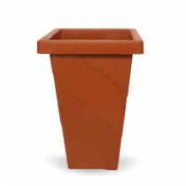 VASO ELEGANCE QUADRADO TERRACOTA 9,5 LITROS - Distribuidora 12 de Outubro