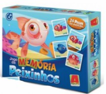 JOGO MEMORIA MADEIRA - PEIXINHOS - Distribuidora 12 de Outubro