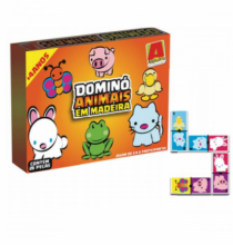 JOGO DOMINO MADEIRA ANIMAIS - Distribuidora 12 de Outubro