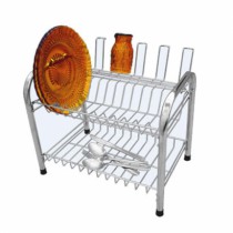 ESCORREDOR DUPLO COM 5 PORTA COPOS 41X26X28CM - Distribuidora 12 de Outubro