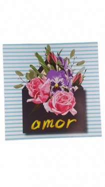 PLAQUINHA DECORATIVA AMOR 20X20 - Distribuidora 12 de Outubro