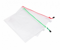 PASTA DE ZIPPER A4 PVC - Distribuidora 12 de Outubro