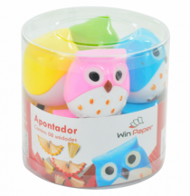 POTE APONTADOR CORUJA 8 PCS - Distribuidora 12 de Outubro