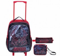 KIT MOCHILA RODINHA LANCHEIRA E ESTOJO SPIDER - Distribuidora 12 de Outubro