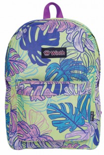 MOCHILA BASIC FEMININA ESTAMPA FOLHAS SORTIDA - Distribuidora 12 de Outubro