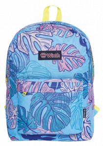 MOCHILA BASIC FEMININA ESTAMPA FOLHAS SORTIDA - Distribuidora 12 de Outubro