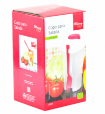 COPO P/SALADA 850ML C/GARFO - Distribuidora 12 de Outubro