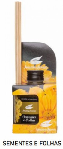 DIFUSOR DE AROMAS 270ML SEMENTES E FOLHAS - Distribuidora 12 de Outubro