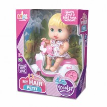 Boneca My Hair Petit Scooter - Distribuidora 12 de Outubro