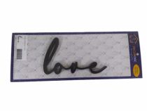 ESCULTURA DE MESA PRETO LOVE 15 X 8,4 CM - Distribuidora 12 de Outubro